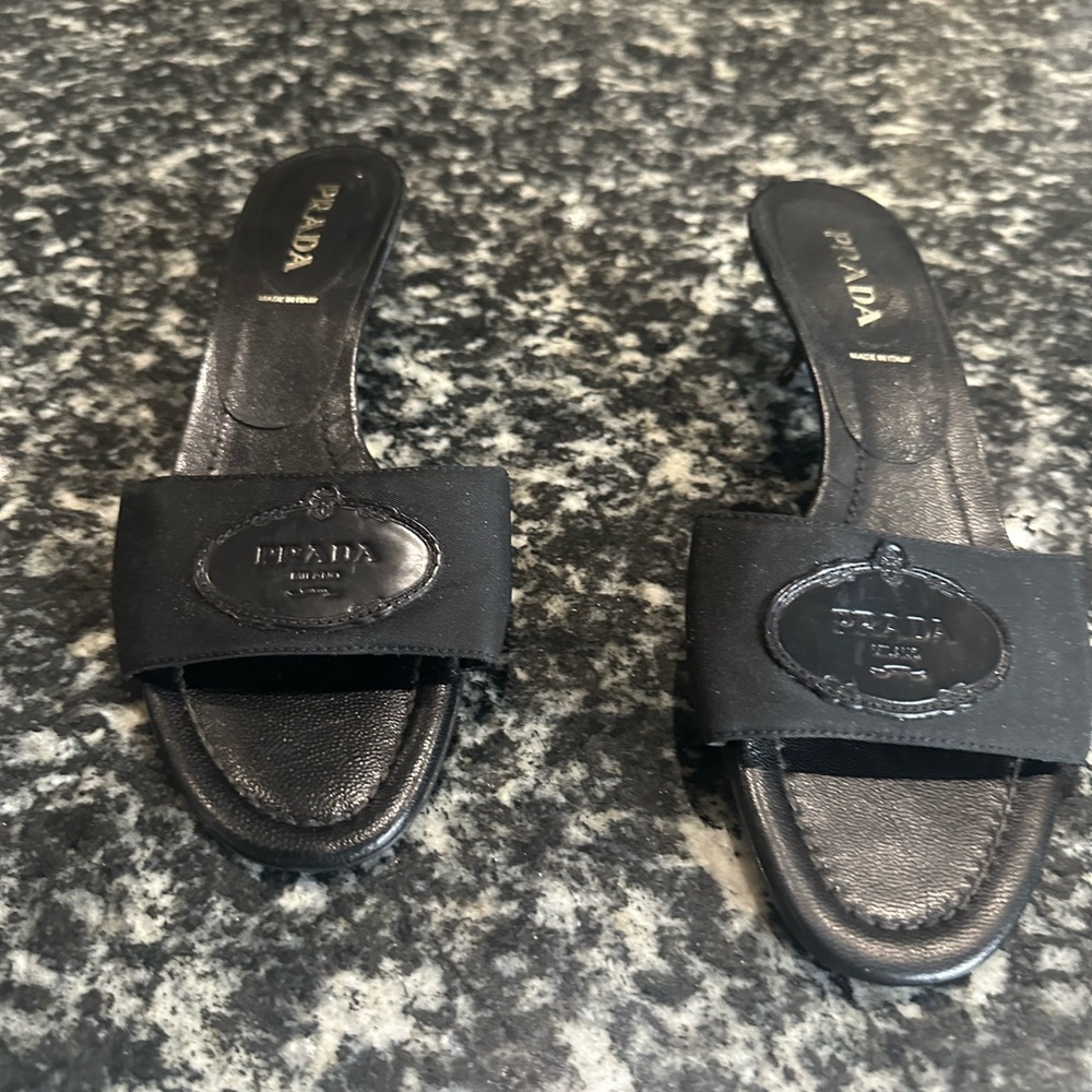 Prada Black Women's Slide Sandals